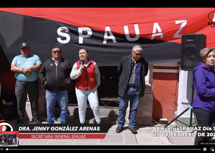 SPAUAZ tomará medidas que hagan saber al rector que la lucha es en serio